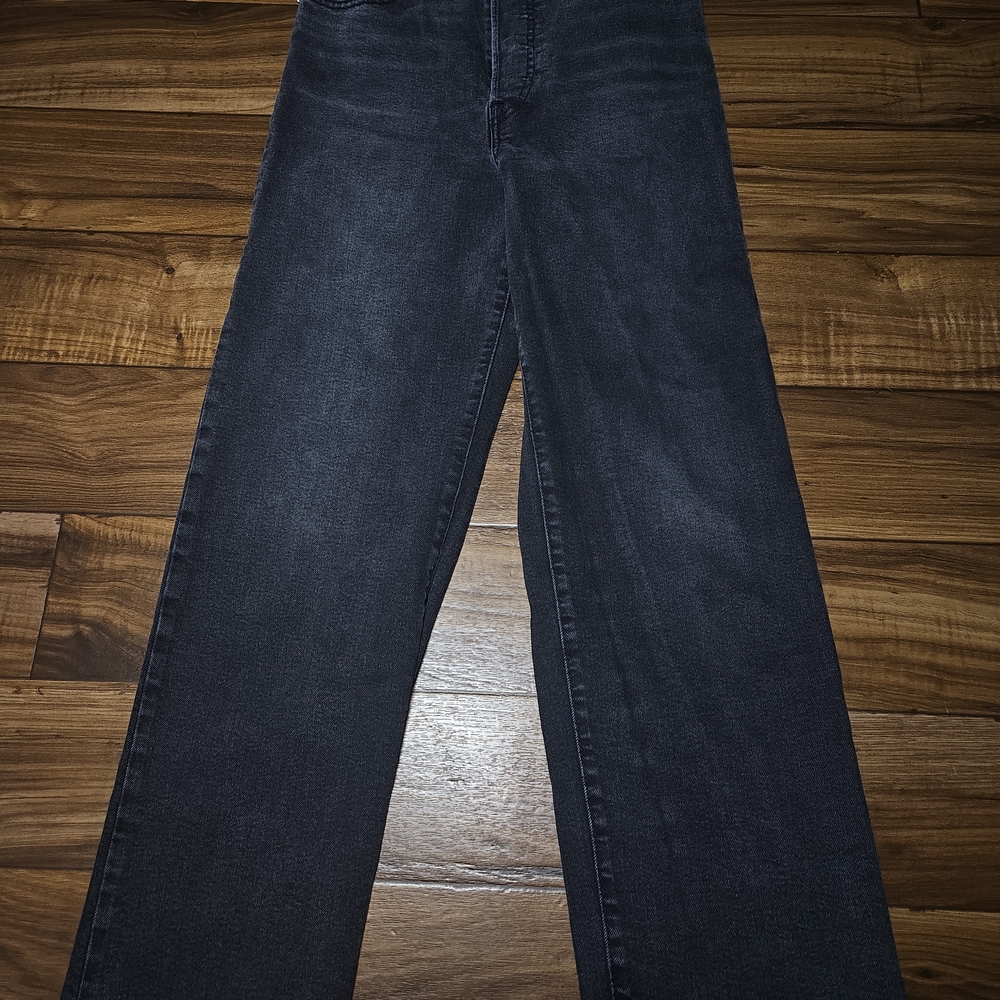 Signature by Levi Strauss Black Women's Ribcage Straight Ankle Jeans